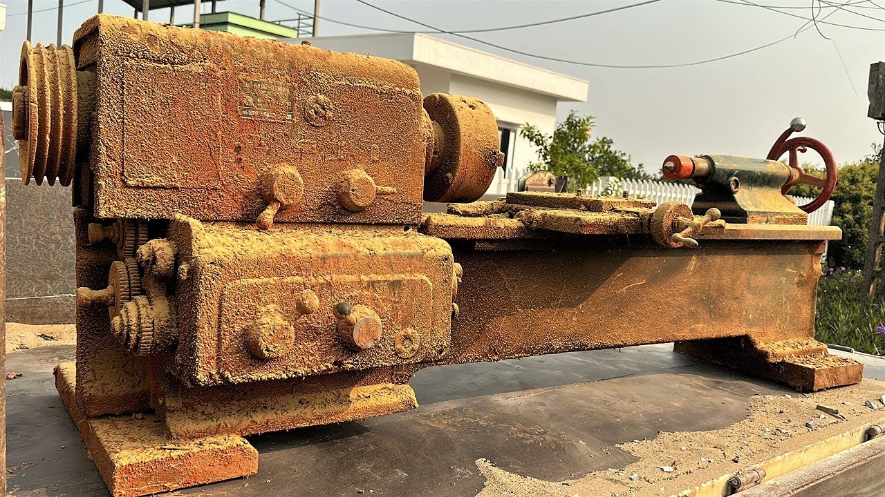 💡Fully Restored Antique American Lathe  Restore Old Lathes That Have Been Broken For Many Years