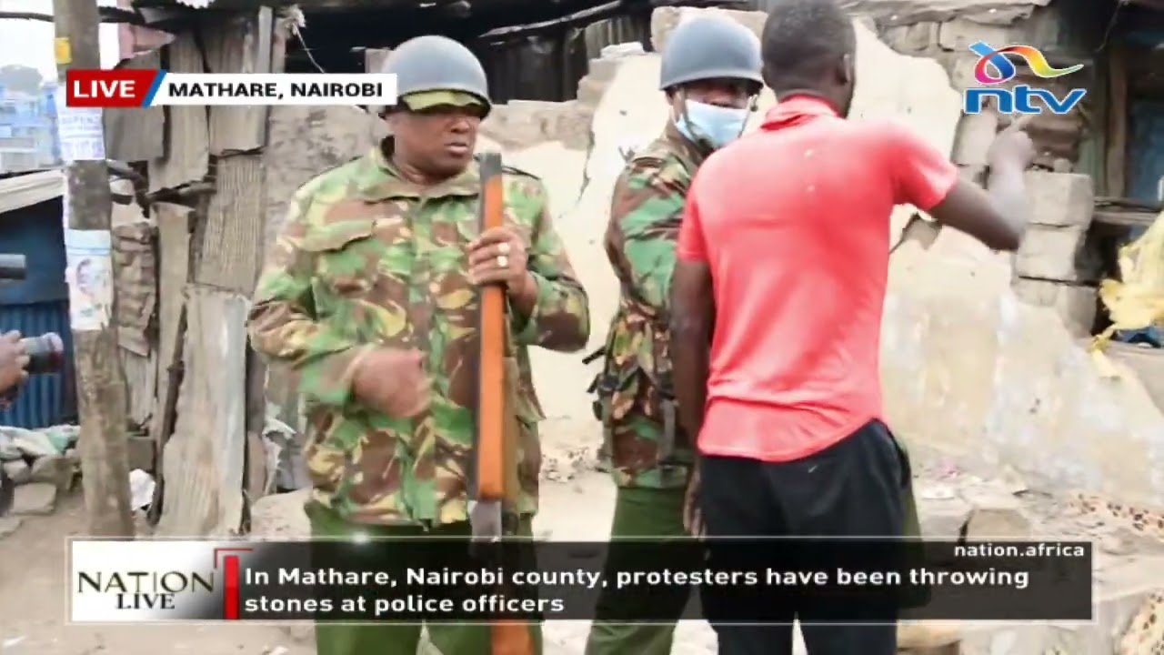 #Maandamano: Polisi wakabiliana na vijana mtaani Mathare, Nairobi