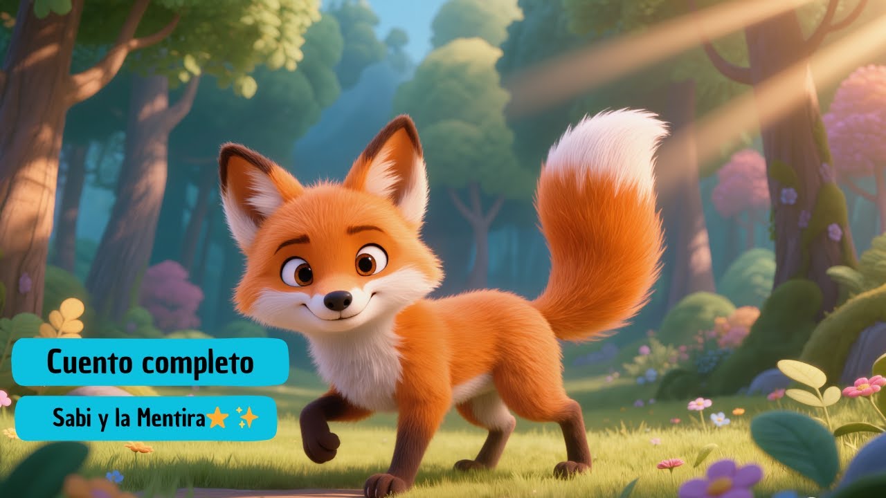Sabi, el Zorrito Mentiroso 🦊✨ | Cuento Infantil con Enseñanza (5 minutos)