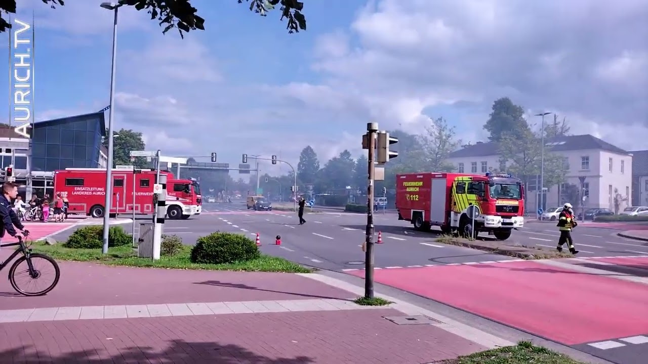 Brand in der Auricher Innenstadt