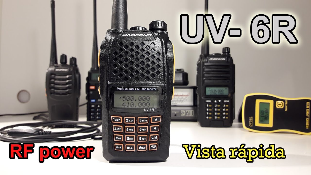 Baofeng UV-6R solo potencia de RF