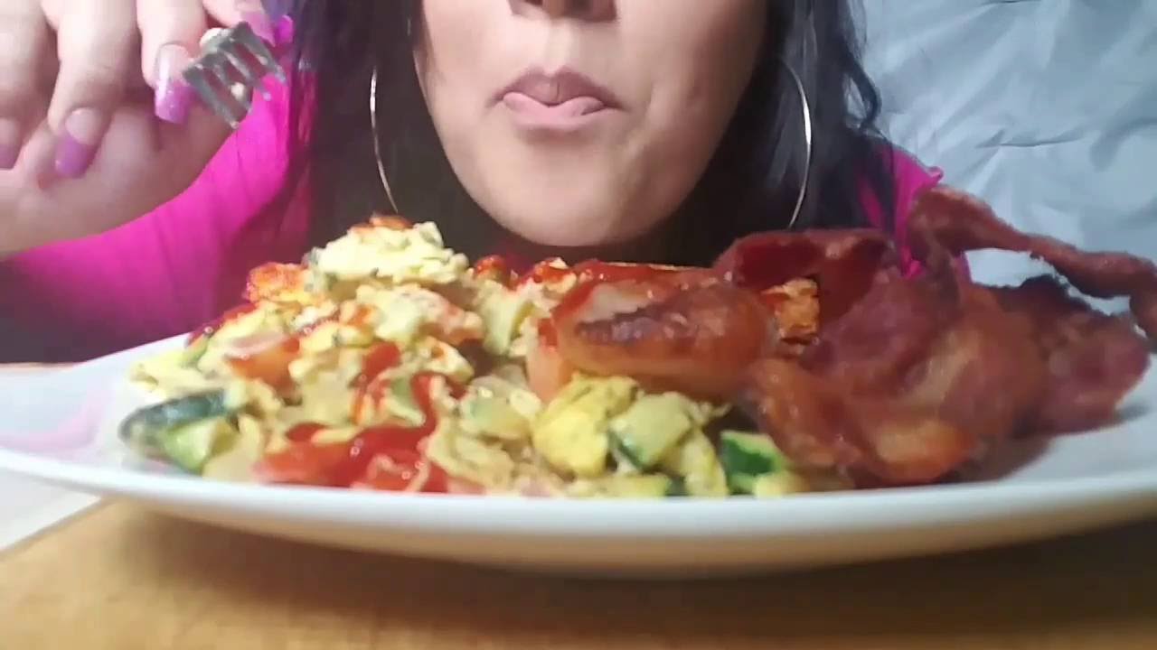 This is an ASMR have breakfast with me