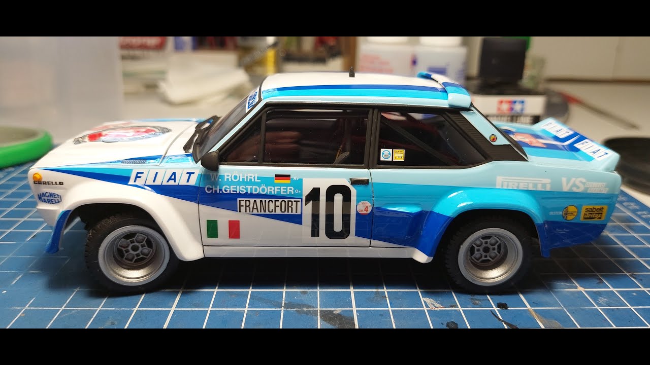 Fiat 131 Abarth Rally Italeri 1/24 Makett építés Part-3
