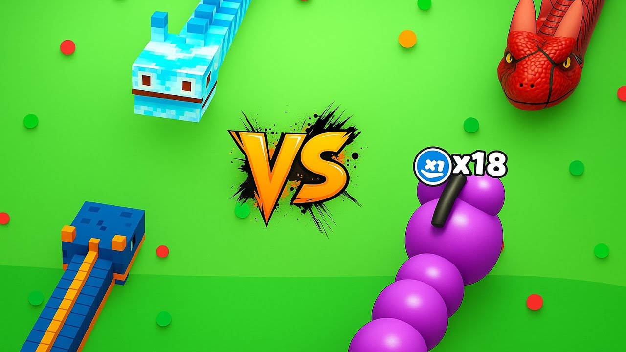 Snake Clash.io VS Snake Hero 🐍&ndash; The Ultimate Gameplay Comparison!🔥 #21
