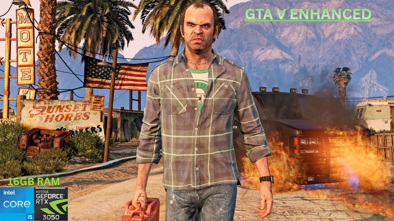 GTA V Enhanced Gameplay - i5-12450H, RTX 3050 6GB, 16GB RAM!