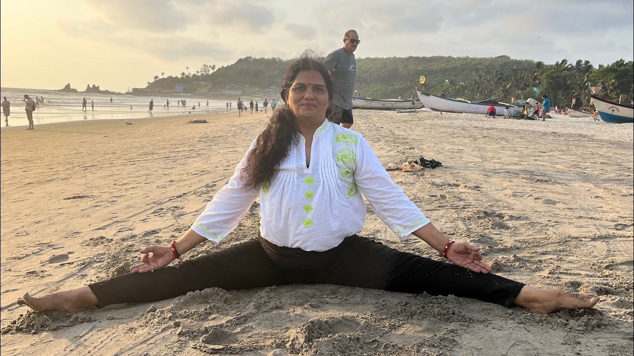 Goa | Yoga on the beach | Yoga  Asana | Yoga with Asha Pandya | 20/05/2023
