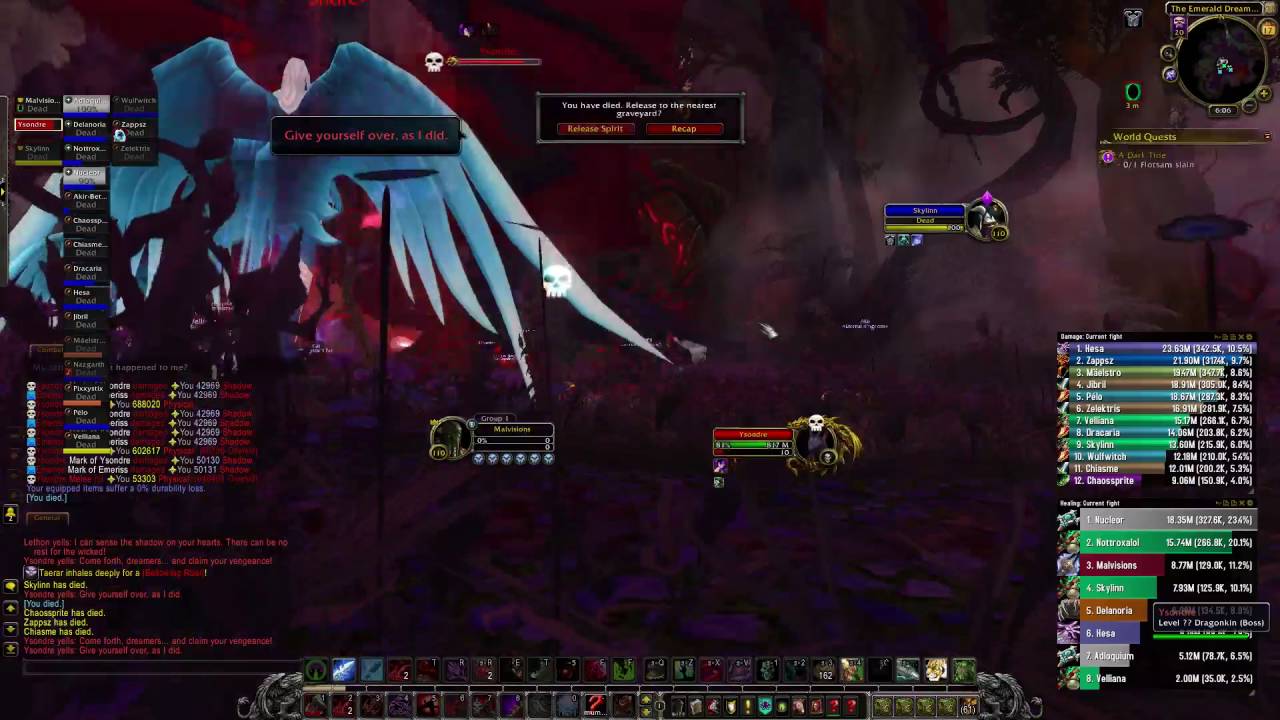 Legion Beta Raid Testing - Dragons of Nightmare - Mythic Emerald Nightmare