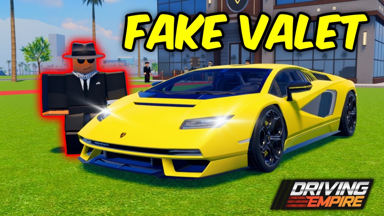 FAKE Valet STEALS Cars At Fancy Restaurant | Driving Empire RP