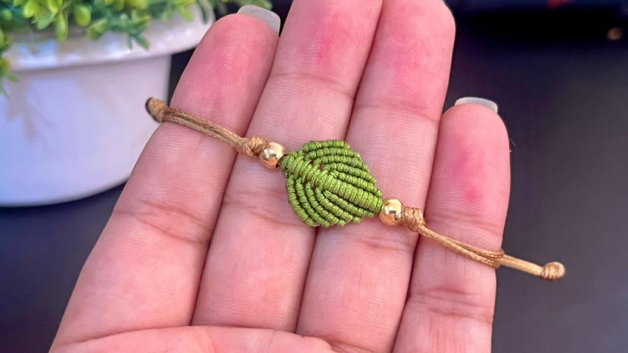 🍃¿Necesitas DINERO? Haz esta PULSERA DE HILO (macramé) Facil y rápida de VENDER 💸
