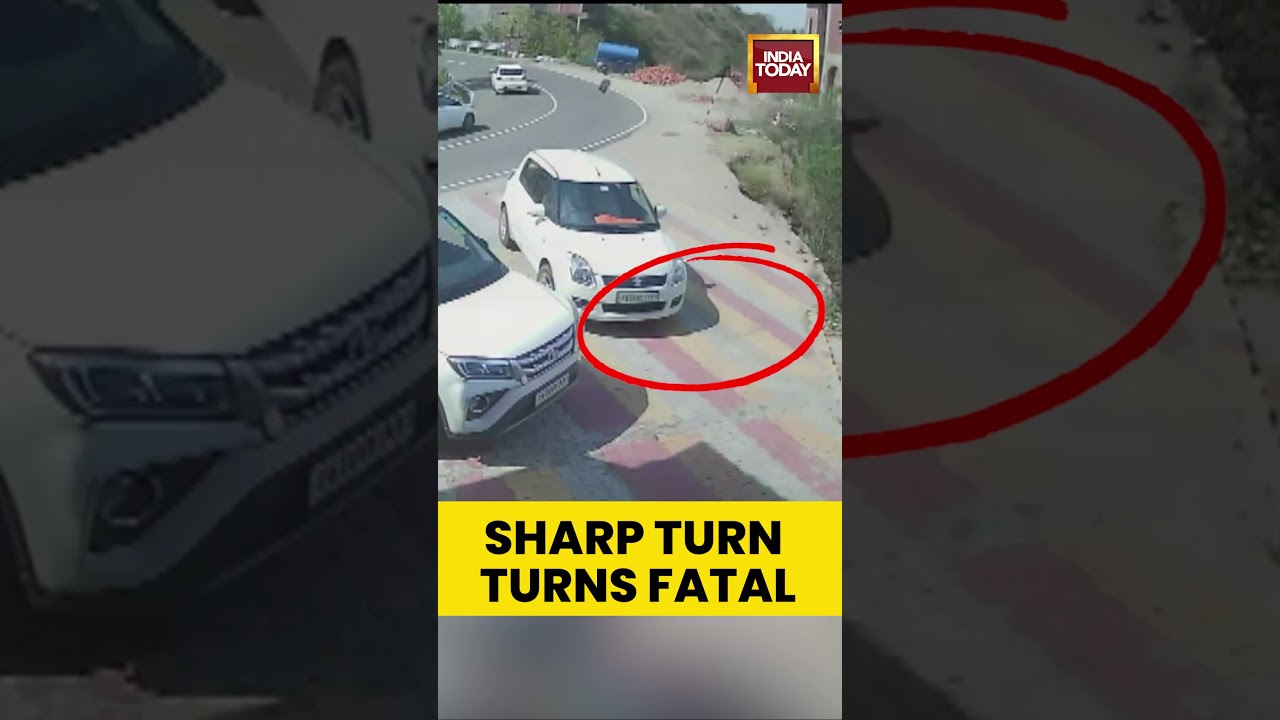 VIRAL VIDEO | Tragic Crash in Himachal | Speeding Car Catches Fire After Fal  #viralvideo #himachal