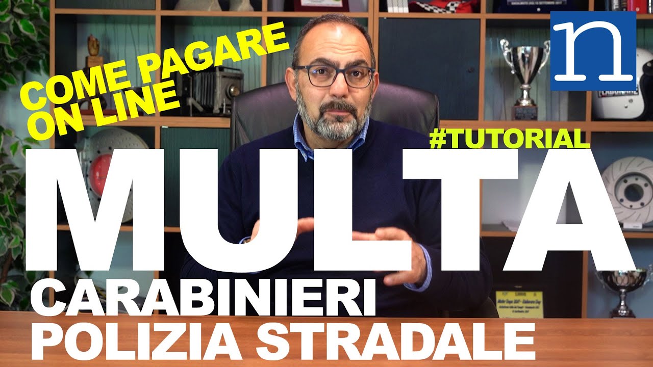 MULTA dei CARABINIERI (o POLIZIA STRADALE) come PAGARLA on line