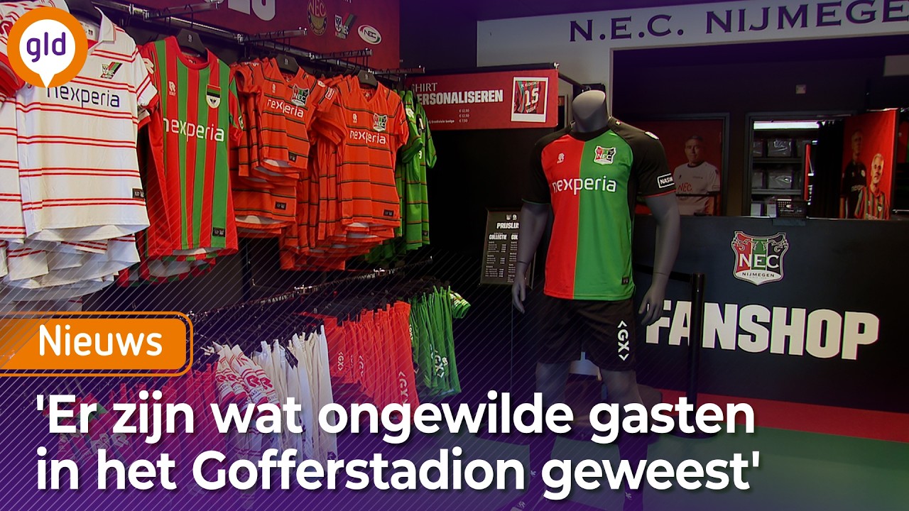 UNIEKE SHIRTS VAN NEC GESTOLEN