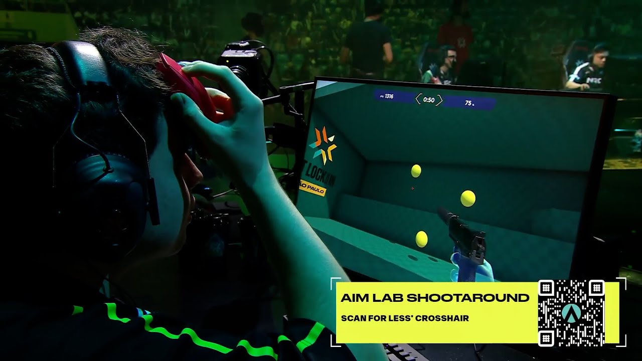 LOUD Less FASTEST Aim Lab Training on VCT S&atilde;o Paulo..🤣🤣