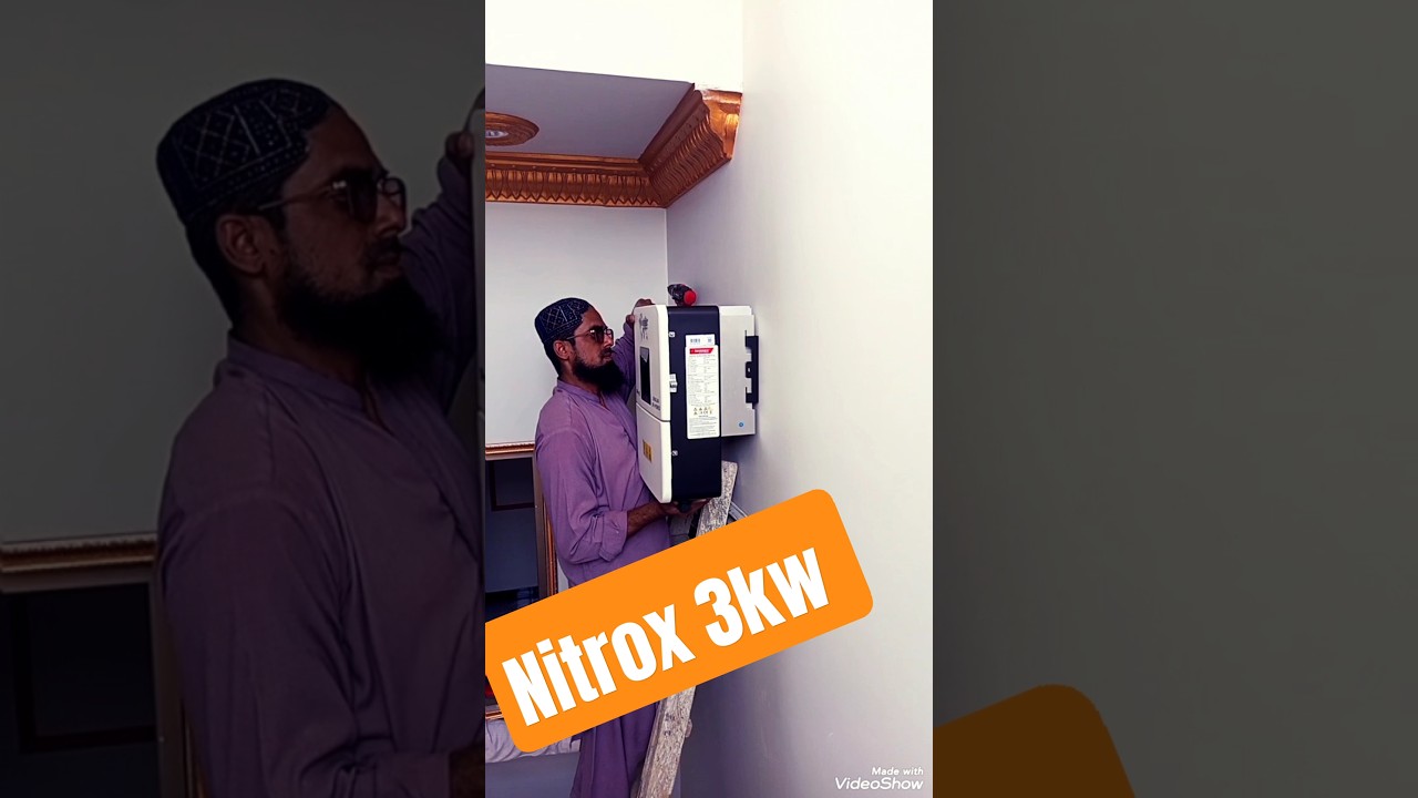 Nitrox 3kw with inverex power wall 24v 100A Lithium battery