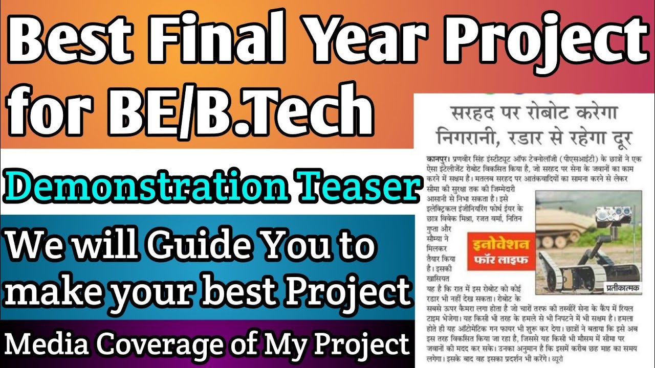 Best Final Year Project for ECE | IOT Based Final Year Project Ideas 2020 for CSE, Engineering, EN