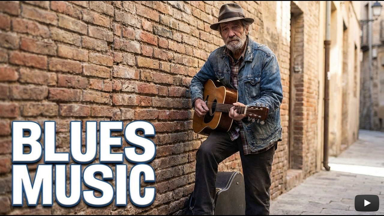 Whiskey Blues Nights 🍷 Relaxing Slow Blues Guitar