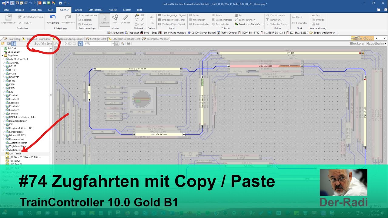 TrainController #74 Zugfahrten mit Copy / Paste