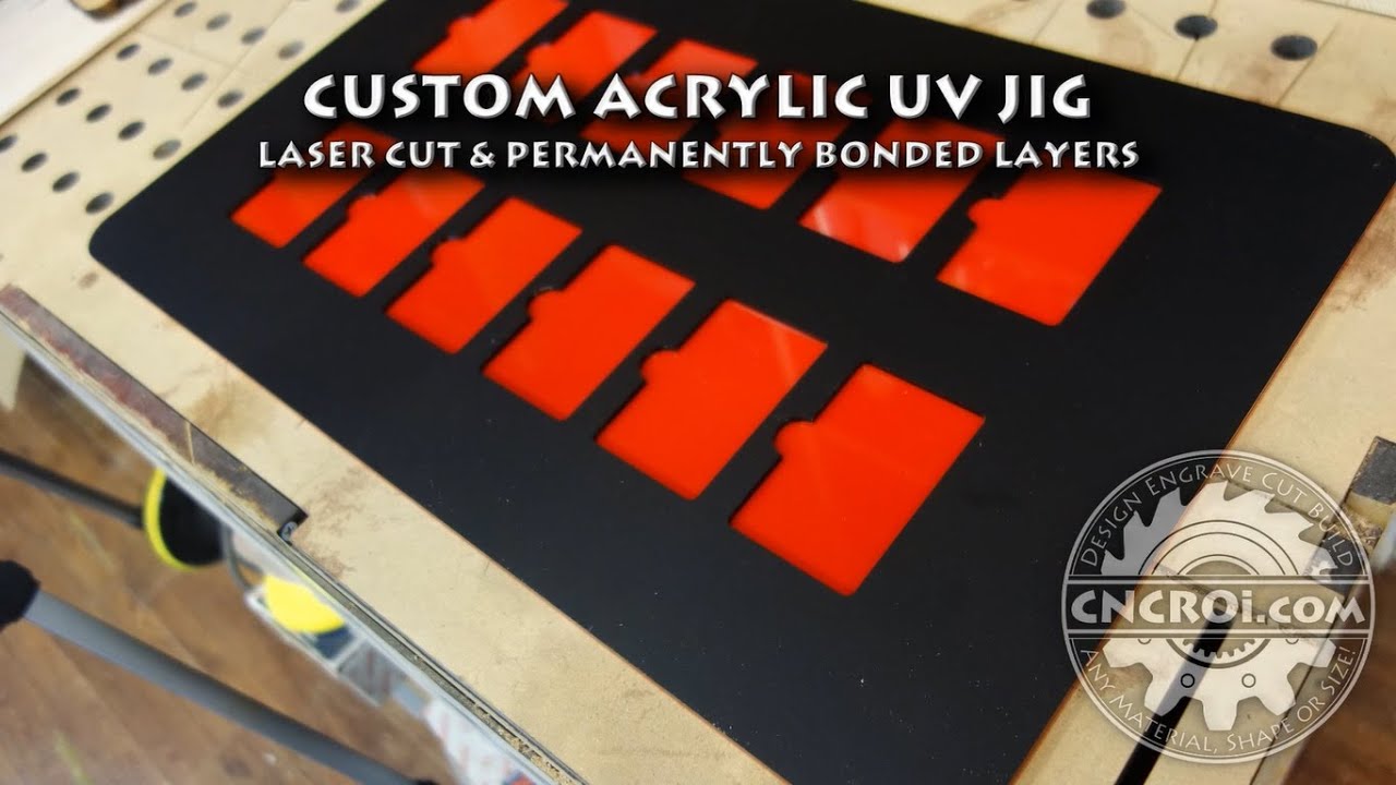 Custom Roland UV Jig: Bi-Colored Acrylic