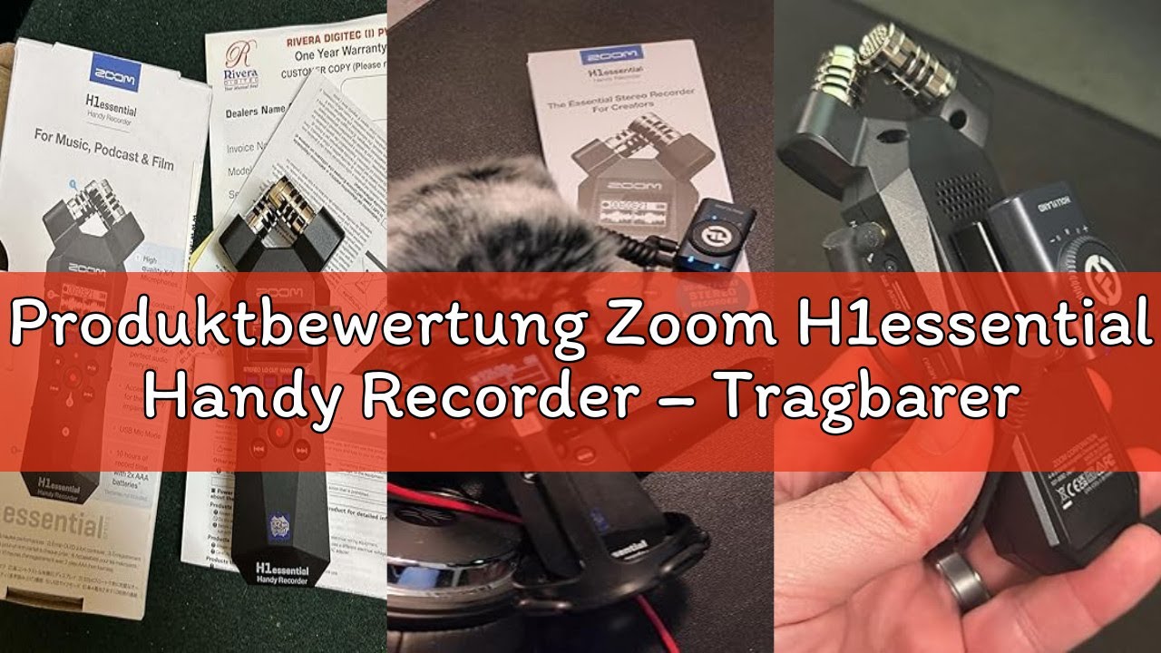 Produktbewertung Zoom H1essential Handy Recorder – Tragbarer Audiorekorder mit 32-Bit-Float-Technolo