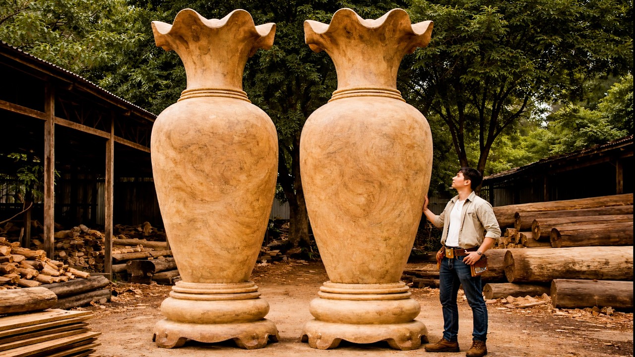 This Giant Tree Was Turned Into The Most Beautiful Luxury Wood Vase Ever Made | Millions Want It