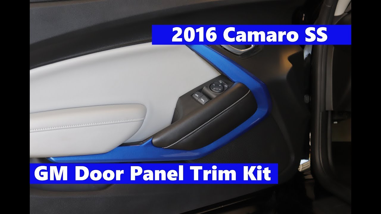 2016 Camaro SS Interior Door Trim Kit Hyper Blue Metallic Install