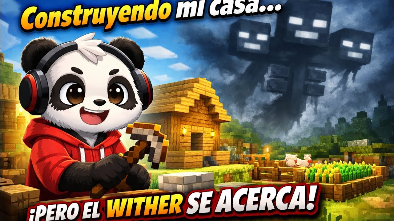 “Cuando construyes tu casa y el Wither dice: ‘¡Yo también quiero!’ 😂💀”