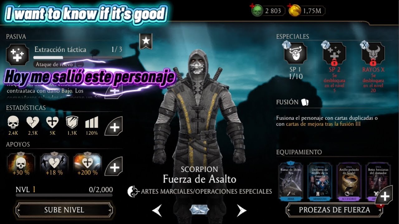 🥶Nopuedo creerlo me salió el SCORPION Fuerza de Asalto pues vamos a subirlo de nivel