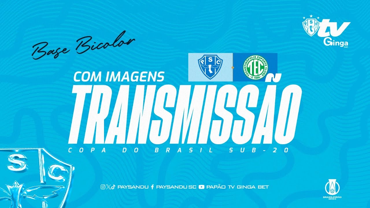 #Pap&atilde;oTVGingaBet: PAYSANDU X TOCANTIN&Oacute;POLIS (AO VIVO E COM IMAGENS) - COPA DO BRASIL SUB-20 2025!