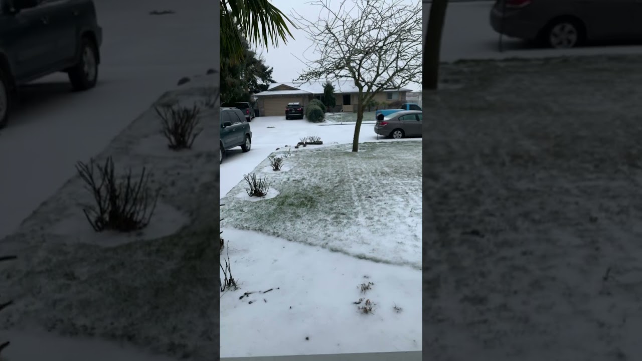Freezing rain in Oregon.