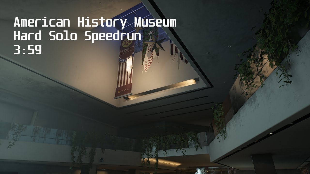 [3:59] - The Division 2 - Hard American History Museum - Solo PC WR Speedrun