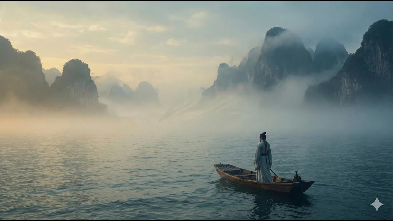 🎧 國風·治癒 | 輕舟渡滄海 - 放下執念的靈魂安魂曲 (A Light Boat Crossing the Blue) | AI Resonance