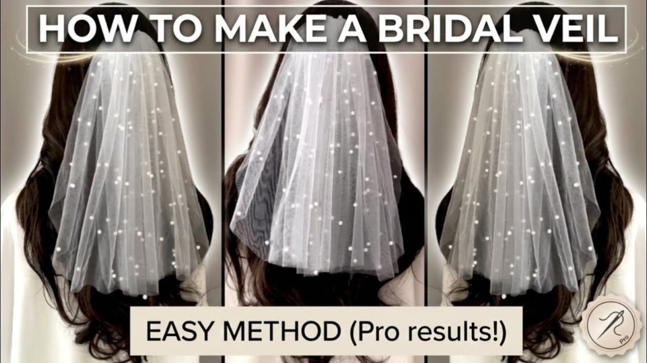 How to make bridal viel ll wedding veil in easy way ✂️🪡🧶