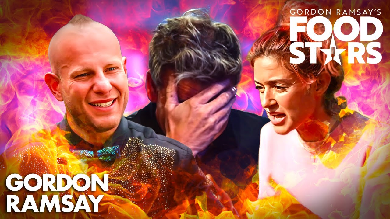The Most DRAMATIC & EMBARRASSING Moments | Food Stars | Gordon Ramsay