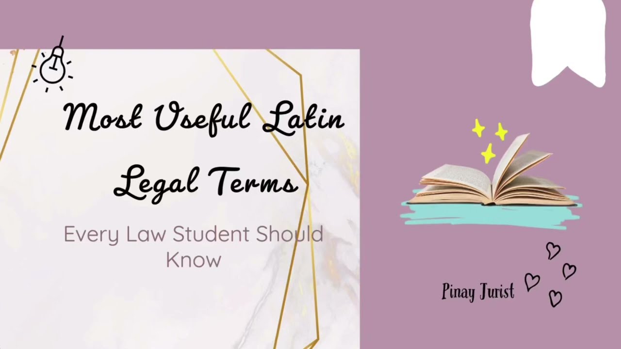 Latin Legal Maxims for Law Students