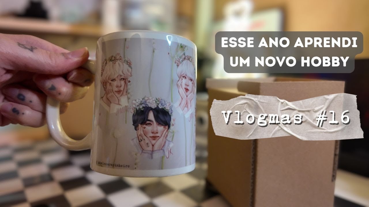 Fiz canecas lindas do BTS como novo hobby