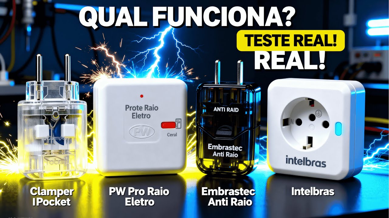 QUAL TE PROTEGE DE VERDADE? Teste Prático dos Protetores de Surto de Tomada!