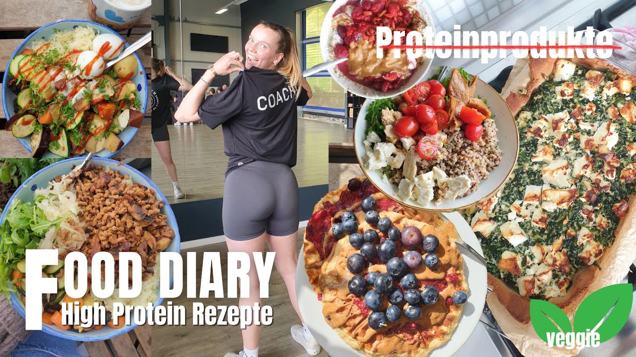 (veggie) High Protein ohne Proteinprodukte Ep. 2 ▹FOOD DIARY: bunte, einfache & sättigende Gerichte😋
