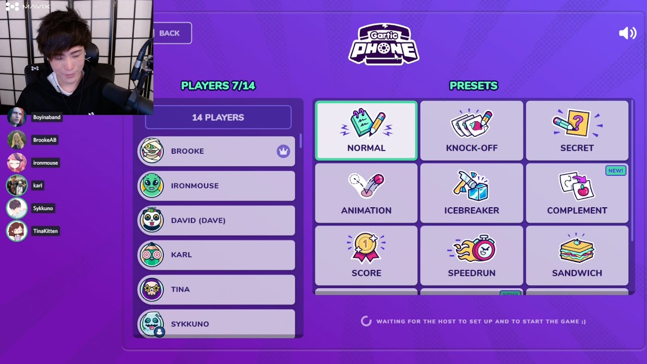 Sykkuno plays Gartic Phone  ft. Tinakitten, Karl, Brookeab, ironmouse etc...