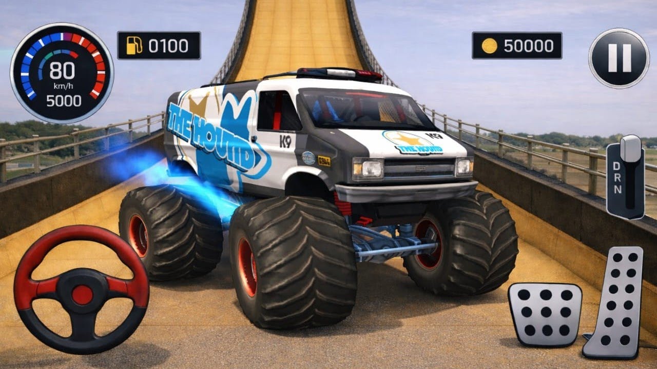 Monster Truck Mega Ramp Impossible Driver - Monster Truck Mega Ramp Racing - Android Gameplay 