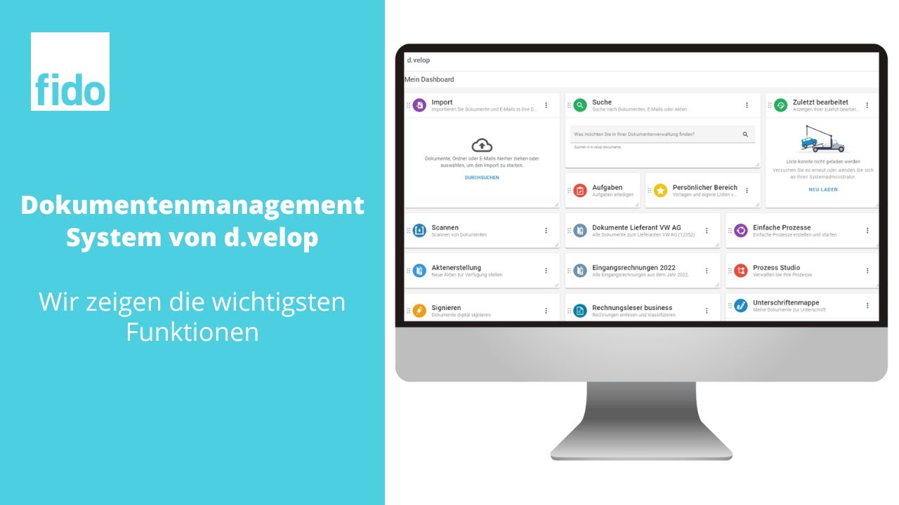 Grundfunktionen des Dokumentenmanagement Systems von d.velop - kurz & einfach erklärt in 3 Minuten!