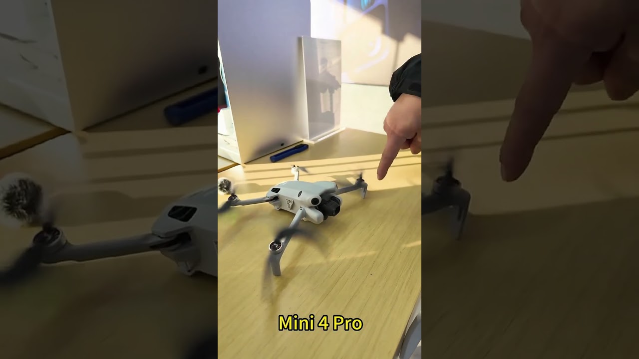 DJI Mini 4 Pro Safety Test: Flip Mode with Hands Near Propellers! 🛸 #drone #shorts