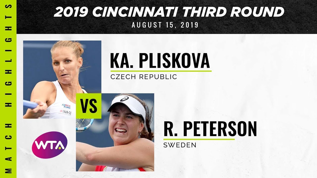 Karolina Pliskova vs. Rebecca Peterson | 2019 Western & Southern Open Third Round | WTA Highlig