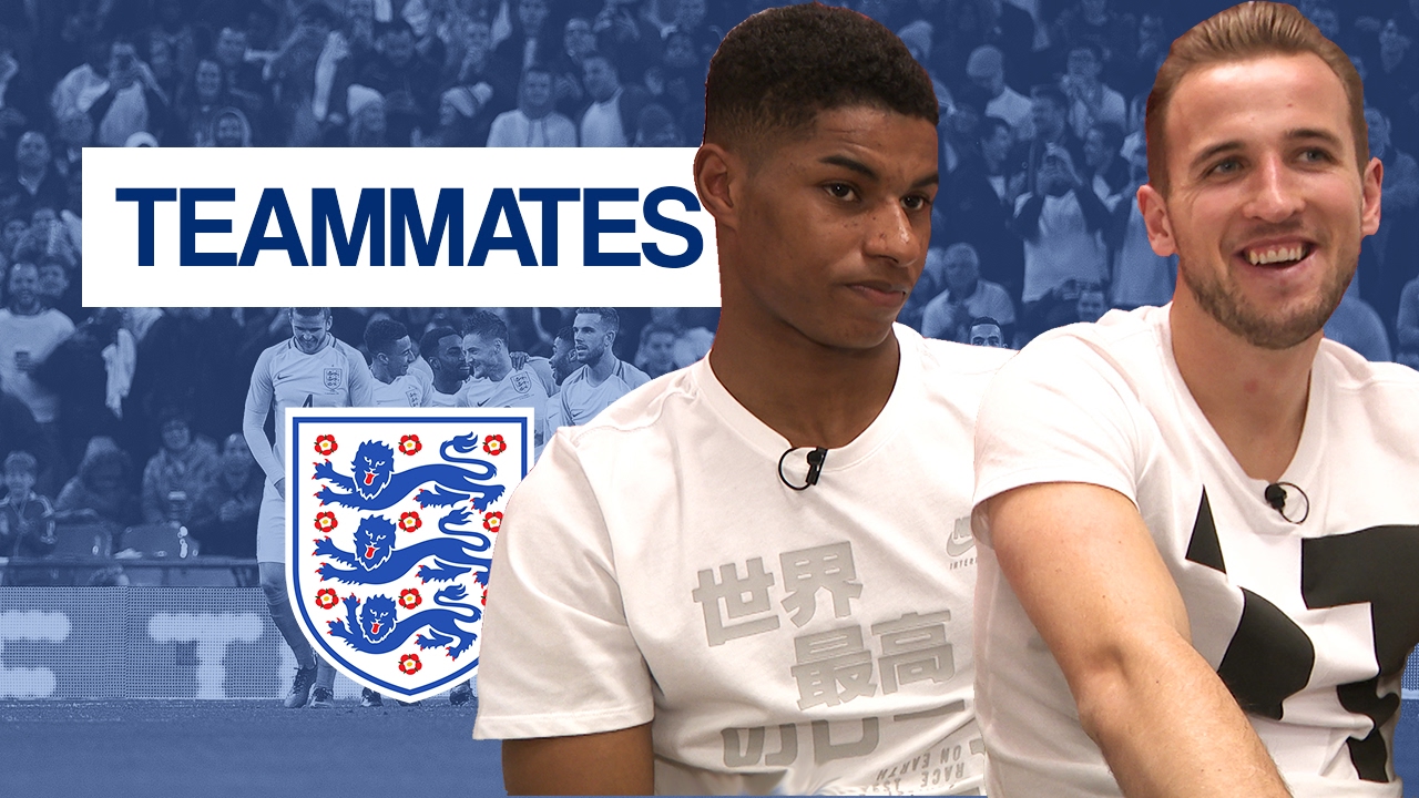 Who does Joe Hart keep getting in a headlock? | Harry Kane & Marcus Rashford | England Teammates