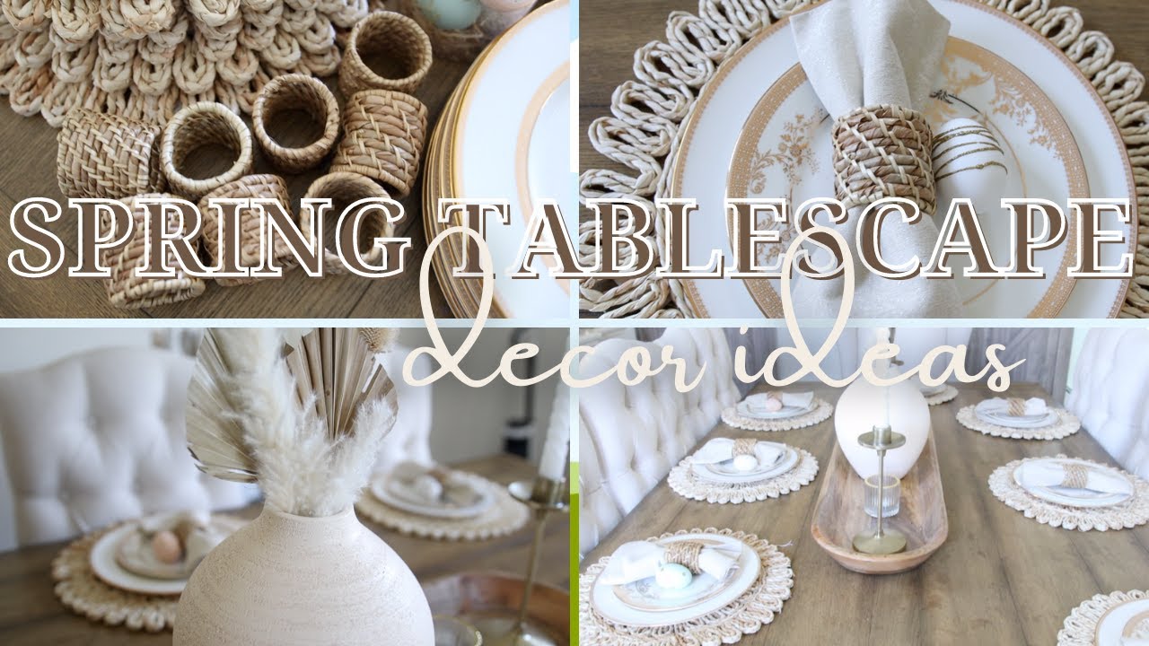 DECORATE WITH ME | SPRING TABLESCAPE IDEAS 2022 | EASTER HOSTING LAST MINUTE IDEAS