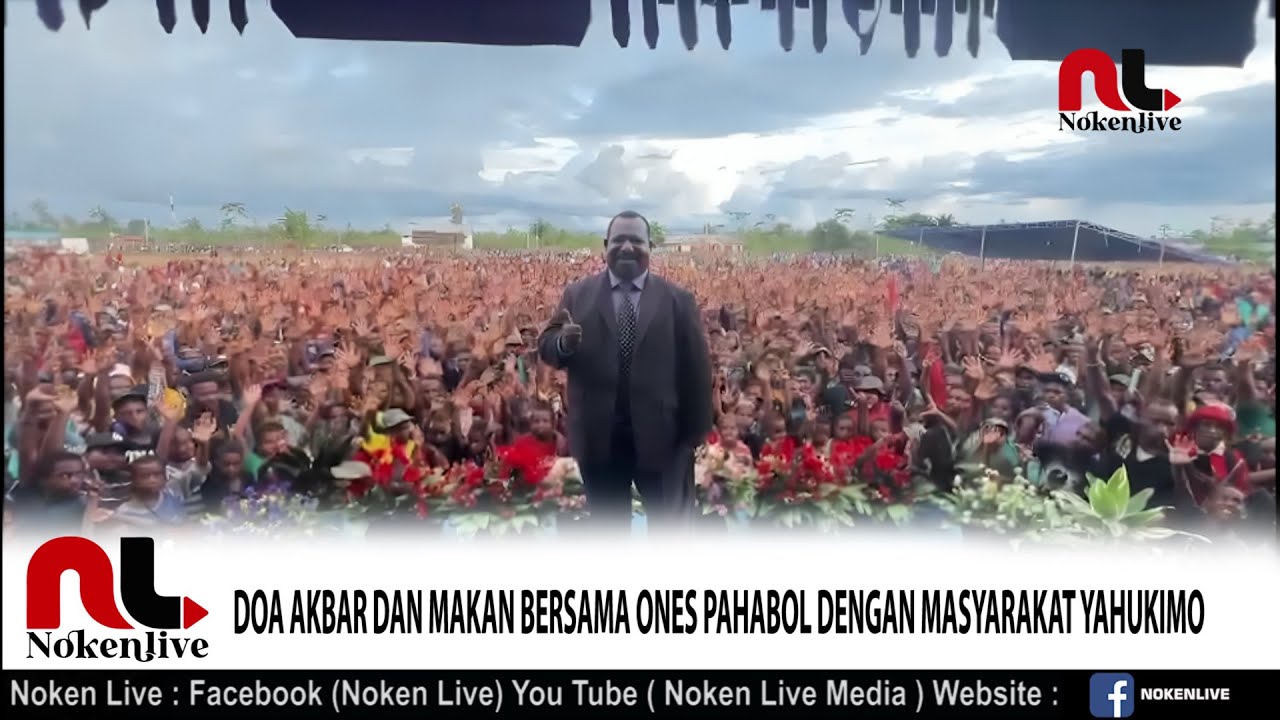 DOA AKBAR DAN MAKAN BERSAMA ONES PAHABOL DENGAN MASYARAKAT YAHUKIMO