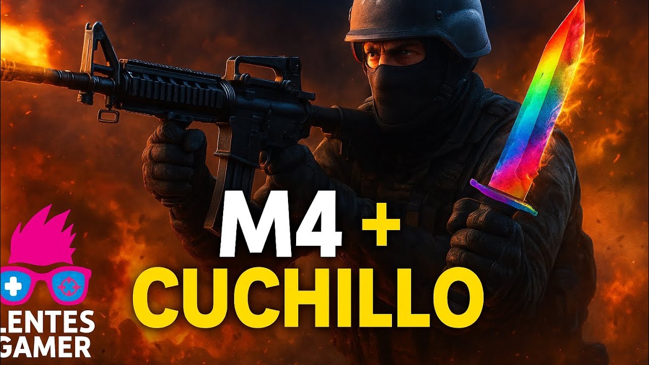 🔥 RETO IMPOSIBLE en COD Mobile 🔪 M4 + Cuchillo 🔥 #codmobile #retogamer #lentesgamer #cuchillo #cod 