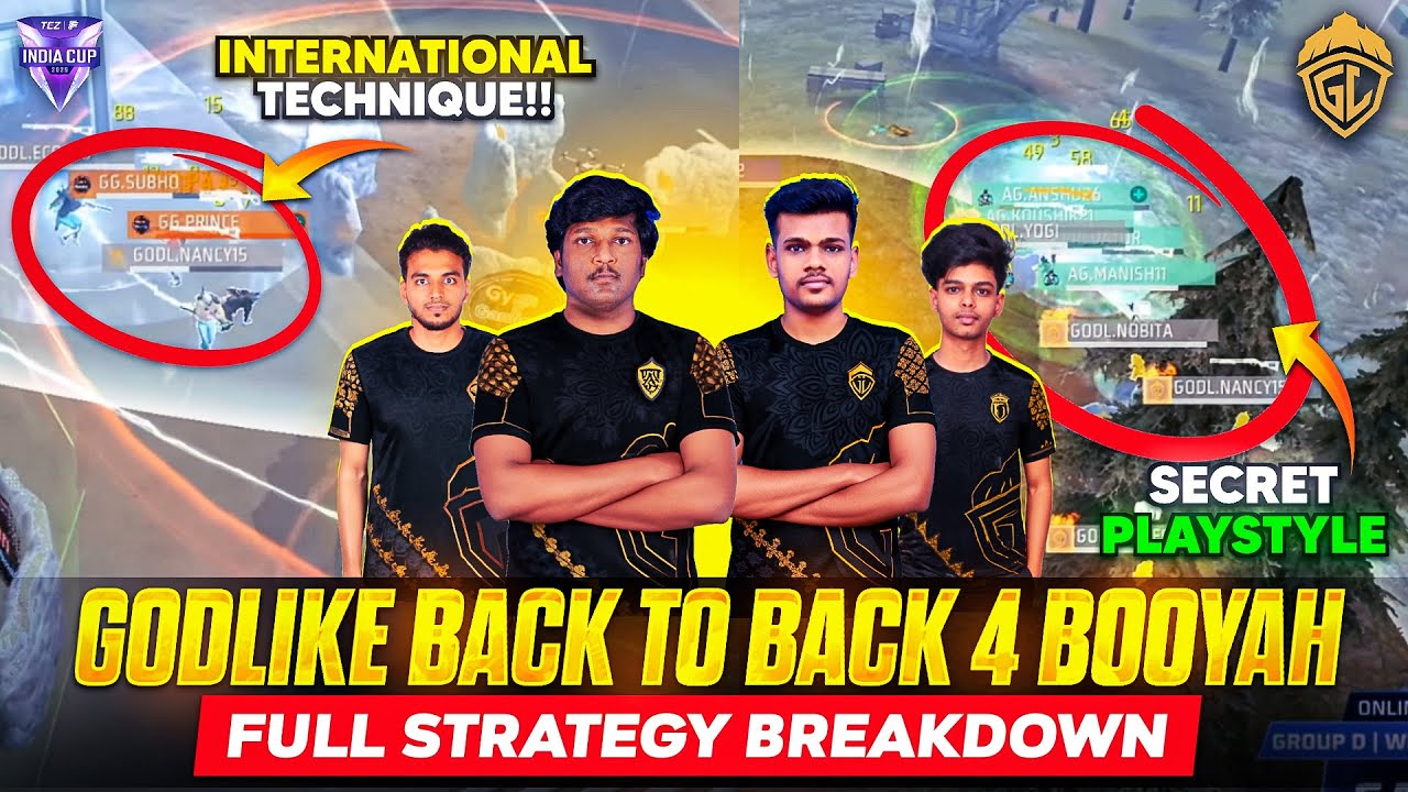 GODLIKE 4 BOOYAH - FULL STRATEGY BREAKDOWN🎯 | GODLIKE ESPORTS FULL ANALYSIS🔎 | FFMIC 2025