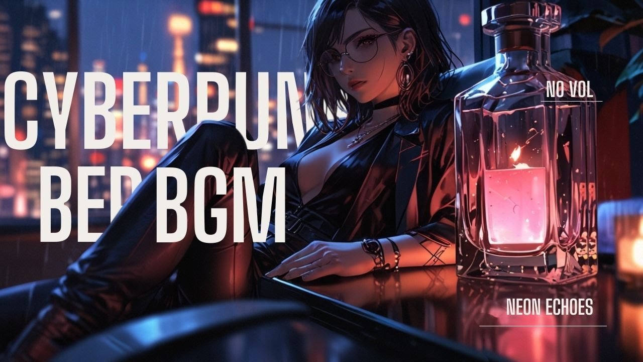 90min Rosé Cyberpunk Focus BGM | ネオン都市の夜景 After-Rain Neon Pink (No Vocals) — Study / Work / Coding