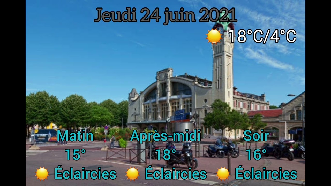 Météo Rouen: Prévisions du jeudi 24 juin 2021