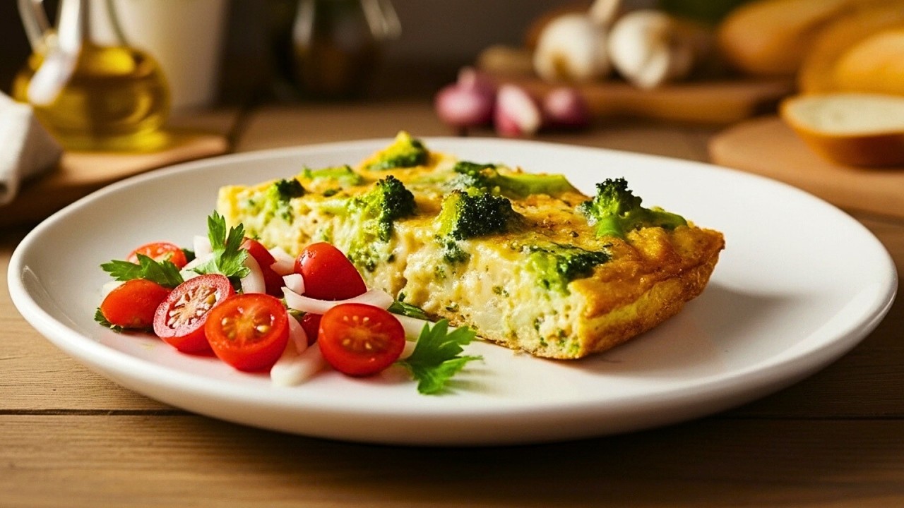 Zapiekanka brokułowa bez mąki - trik: krótko podgotuj brokuł, nie rozpada się 🥦🔥